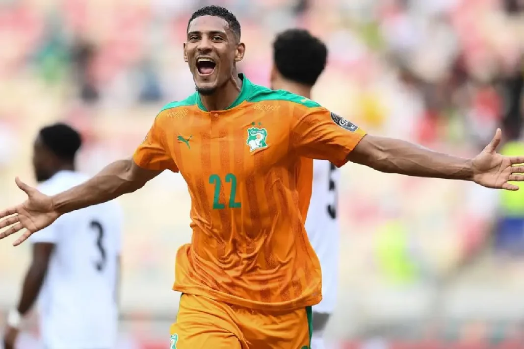 Sebatien Haller sous le maillot de la Cote d'ivoire