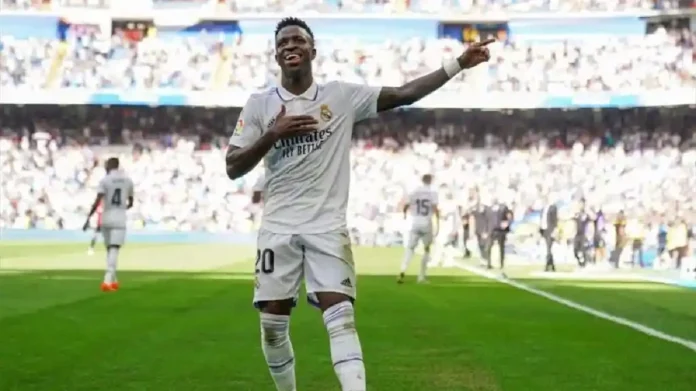 L'ailier brÃ©silien du Real Madrid, Vinicius Junior