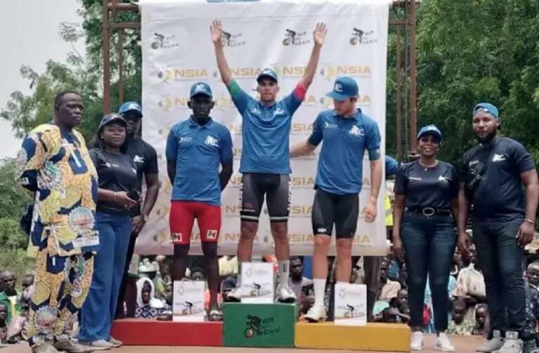 Le vainqueur de la 2Ã¨ Ã©tape du tour cycliste international du BÃ©nin, Amari Hamza