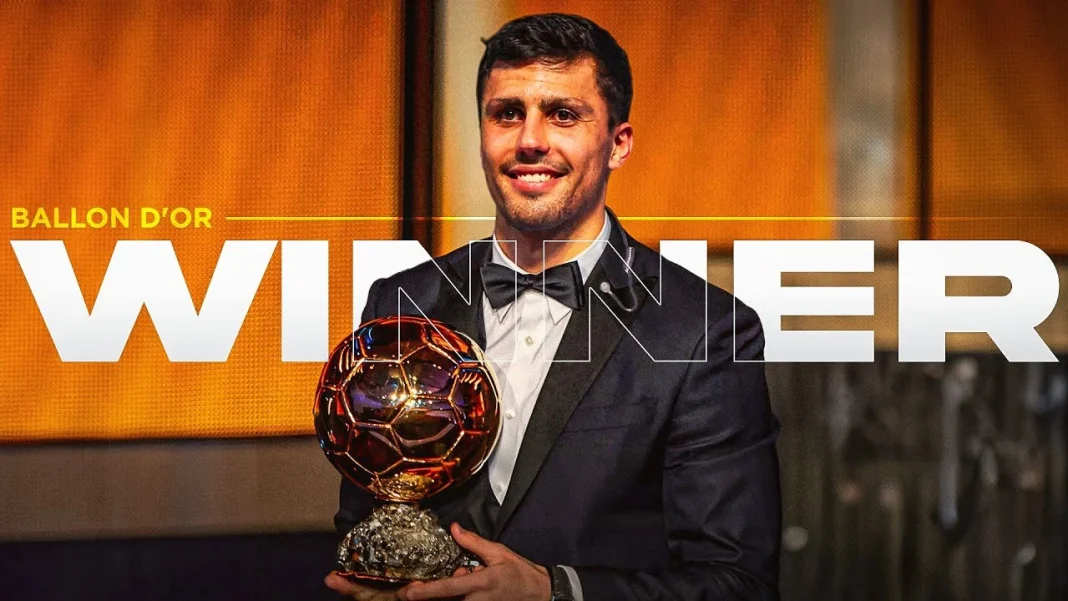 Rodri vainqueur du Ballon d'Or 2024